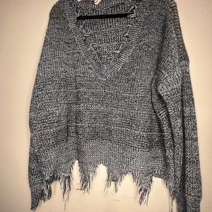 Shein - 3X - Distressed Sweater